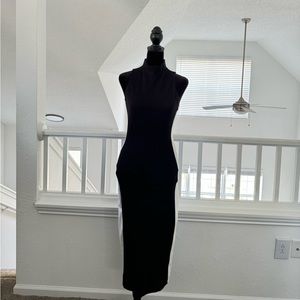 Zara mock neck midi dress